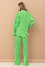 Load image into Gallery viewer, Pleated Blouse Pants Set