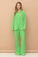 Load image into Gallery viewer, Pleated Blouse Pants Set