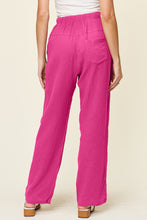 Load image into Gallery viewer, Double Take Full Size Texture Drawstring Straight Pants