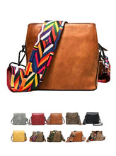 Load image into Gallery viewer, Small crossbody bag W guitar strap triple pocketed