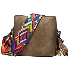 Load image into Gallery viewer, Small crossbody bag W guitar strap triple pocketed