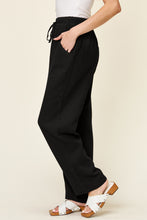 Load image into Gallery viewer, Double Take Full Size Texture Drawstring Straight Pants