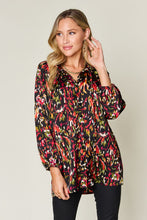 Load image into Gallery viewer, Double Take Full Size Printed Button Up Long Sleeve Shirt