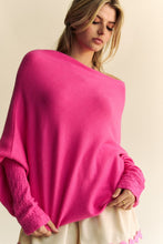 Load image into Gallery viewer, Davi & Dani Solid Color Batwing Sleeve Sweater
