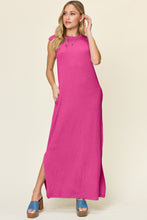 Load image into Gallery viewer, Double Take Full Size Texture Mock Neck Sleeveless Maxi Dress