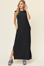 Load image into Gallery viewer, Double Take Full Size Texture Mock Neck Sleeveless Maxi Dress
