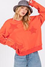 Load image into Gallery viewer, SAGE + FIG Star Patch Long Sleeve Sweatshirt