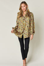 Load image into Gallery viewer, Double Take Full Size Printed Long Sleeve Blouse