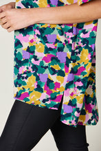 Load image into Gallery viewer, Double Take Full Size Printed V-Neck Short Sleeve Blouse