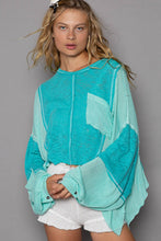 Load image into Gallery viewer, POL Round Neck Contrast High-Low Top