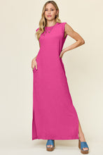 Load image into Gallery viewer, Double Take Full Size Texture Mock Neck Sleeveless Maxi Dress