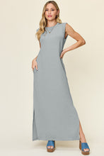 Load image into Gallery viewer, Double Take Full Size Texture Mock Neck Sleeveless Maxi Dress