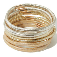 Load image into Gallery viewer, Multi Pu Bracelet Stack(6pcs)