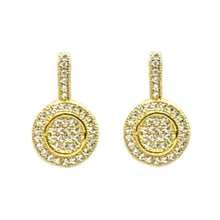 Load image into Gallery viewer, Round Crystal Earring