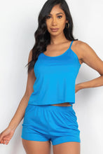 Load image into Gallery viewer, Cami Top & Shorts Pajama Set