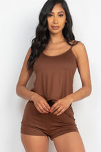 Load image into Gallery viewer, Cami Top & Shorts Pajama Set