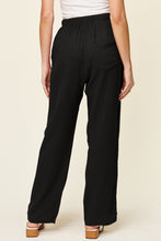 Load image into Gallery viewer, Double Take Full Size Texture Drawstring Straight Pants