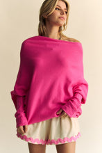 Load image into Gallery viewer, Davi & Dani Solid Color Batwing Sleeve Sweater