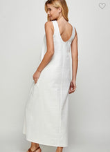 Load image into Gallery viewer, Linen Maxi Dress back