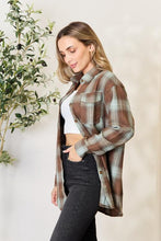 Load image into Gallery viewer, Double Take Plaid Dropped Shoulder Shirt