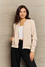 Load image into Gallery viewer, Ninexis Full Size Plaid Round Neck Long Sleeve Jacket