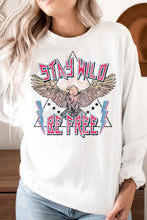 Load image into Gallery viewer, STAY WILD EAGLE GRAPHIC SWEATSHIRT