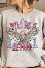 Load image into Gallery viewer, STAY WILD EAGLE GRAPHIC SWEATSHIRT