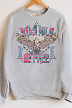 Load image into Gallery viewer, STAY WILD EAGLE GRAPHIC SWEATSHIRT