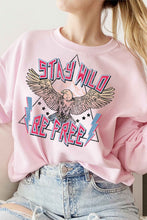 Load image into Gallery viewer, STAY WILD EAGLE GRAPHIC SWEATSHIRT