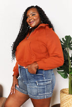 Load image into Gallery viewer, Double Take Half-Zip Long Sleeve Hoodie