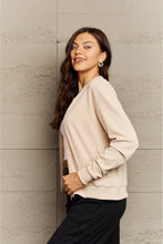 Load image into Gallery viewer, Ninexis Full Size Plaid Round Neck Long Sleeve Jacket