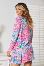 Load image into Gallery viewer, Double Take Floral Open Front Long Sleeve Cardigan