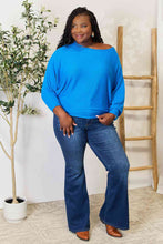 Load image into Gallery viewer, Zenana Full Size Round Neck Batwing Sleeve Blouse