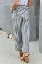 Load image into Gallery viewer, Heimish Full Size Tie Waist Striped Culotte Pants