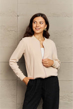 Load image into Gallery viewer, Ninexis Full Size Plaid Round Neck Long Sleeve Jacket
