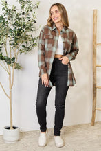 Load image into Gallery viewer, Double Take Plaid Dropped Shoulder Shirt