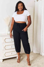 Load image into Gallery viewer, Double Take Decorative Button Cropped Pants