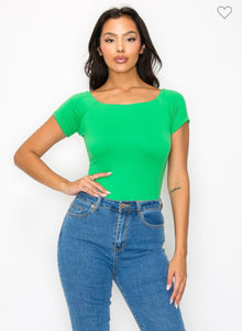 Green Double Lined Bodysuit