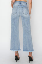 Load image into Gallery viewer, RISEN High Rise Crop Wide Fray Hem Jeans