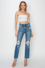 Load image into Gallery viewer, RISEN High Rise Distressed Ankle Jeans