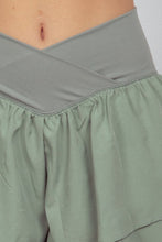 Load image into Gallery viewer, VERY J V-Shaped High Waist Layered Active Shorts