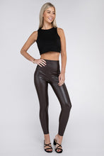 Load image into Gallery viewer, High Rise Faux Leather Leggings