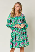 Load image into Gallery viewer, Double Take Full Size Printed Long Sleeve Dress