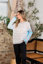 Load image into Gallery viewer, Sew In Love Full Size Striped Dropped Shoulder Sweater