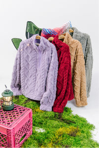 Lavender Fuzzy Sweater