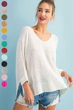 Load image into Gallery viewer, CREW NECK KNIT SWEATER