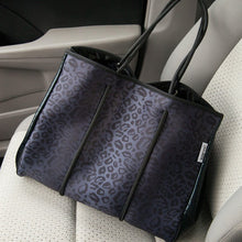 Load image into Gallery viewer, The Marissa - Black Leopard Neoprene Bag