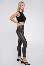 Load image into Gallery viewer, High Rise Faux Leather Leggings