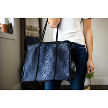 Load image into Gallery viewer, The Marissa - Black Leopard Neoprene Bag