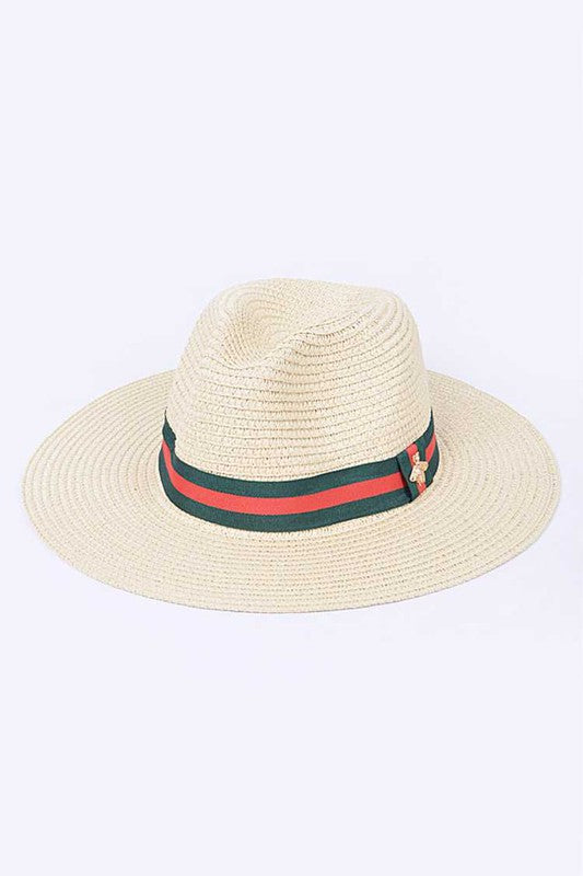 Bee Ribbon Straw Hat